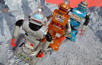 Three Toy Robots: