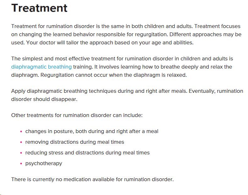 Rumination/regurgitation Asperger's & Autism Forum