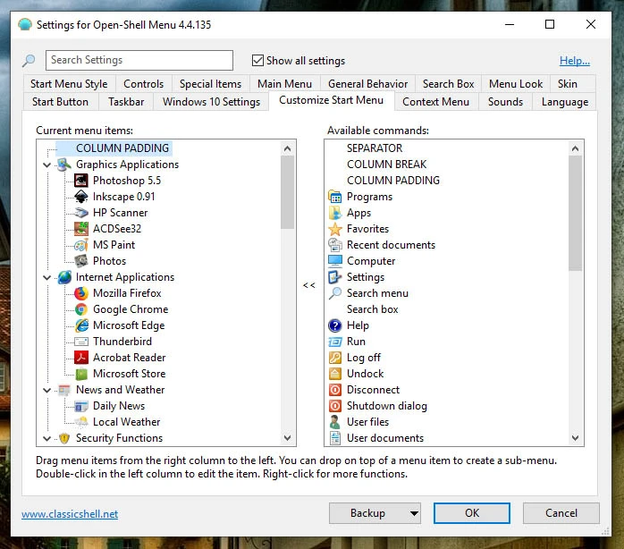 open shell menu.webp
