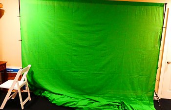 My new Green Screen just got delivered to my house and it's very big