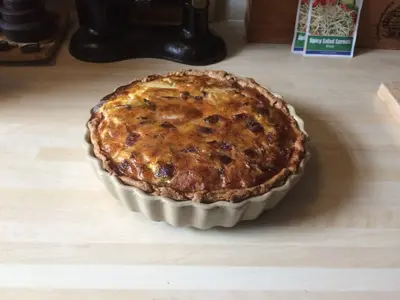 Artichoke & Red Onion Flan
