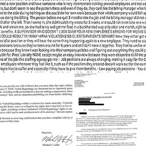 Potential HIPAA VIolation Cover-Up by Verbal Beginnings