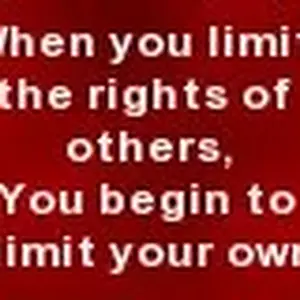 when you limit the rights