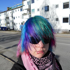 Last spring (2012) I had multicolored hair.