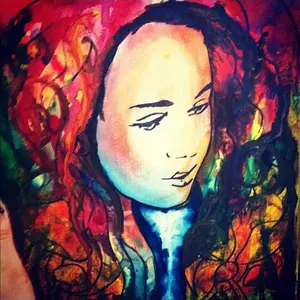 Also another done in tattoo ink on a canvas :P