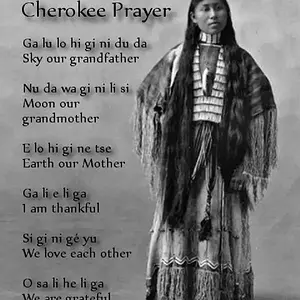 Cherokee prayer