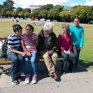 From left to right: Ali (Rosie's bf), Rosie, Daddy, Mummy, Jessie