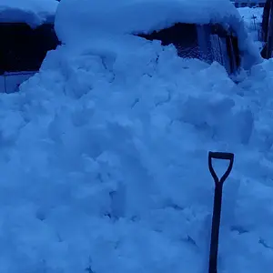 My poor car.. buried in snow.