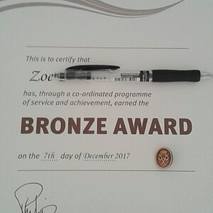 Duke of Edinburgh Bronze award
