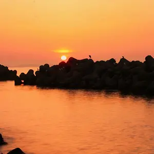 Seaside sunset