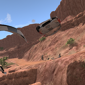 BeamNG.Drive --  SBR4 Hill-climb Edition (Sequential) Falling Off a Cliff (Map: Utah, USA)