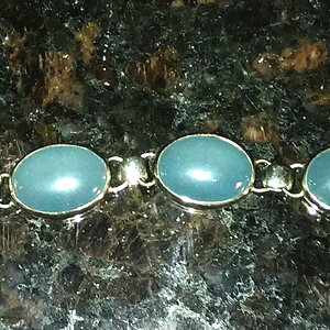 Blue Calcite Bracelet From Colorado Mine.
