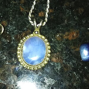 Blue Agate  Necklace & Blue Tigereye Earrings From Colorado Mines