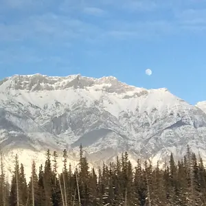 moonrise over the mountains