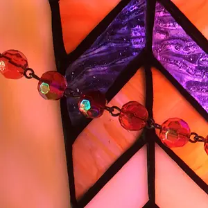 Tiffany lamp with Rosary