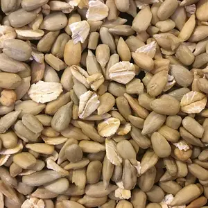 Toasted sunflower seeds and oats