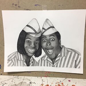 My drawing of Kenan Thompson and Kel Mitchell from the movie Goodburger