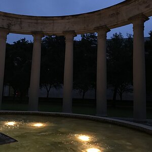 Fountain at twilight 2