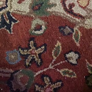 Wool rug close up...Red and lint
