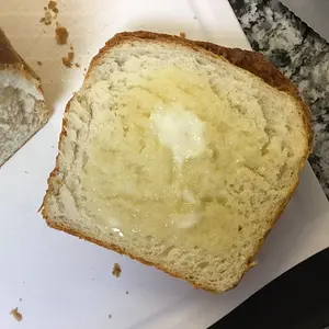 Homemade bread with butter