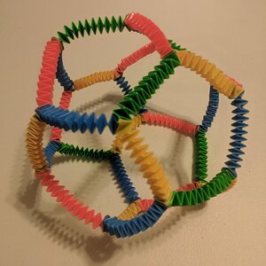 Straw Dodecahedron, Fully Collapsed