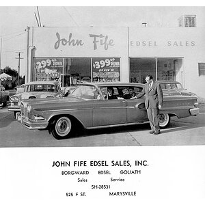 John Fife Edsel Sales