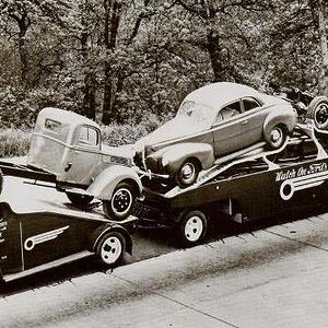 1940 Ford COE car carrier