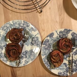 Apple Roses Robert and I made!