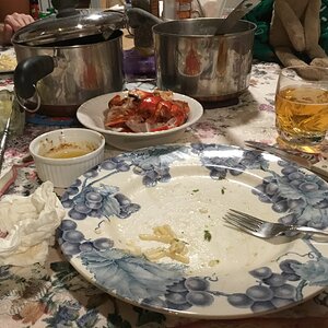 After Pic of Lobster Dinner