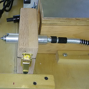 Rotary Tool In Homemade Quick Latch Clamp 01