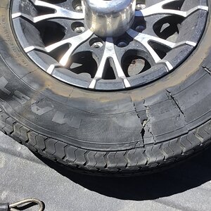 Tire blowout
