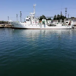 Ship in the harbor.