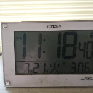The temperature inside my house WITH AC...