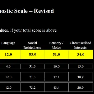 RAADS-R And Aspie Quiz Scores