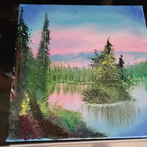 Bob Ross inspired