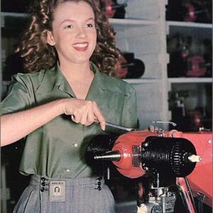 Marilyn Monroe and drone engine