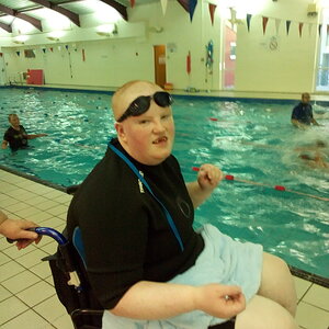 special olympics swim training
