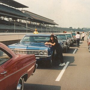 Pit row Indianapolis Motor Speedway
