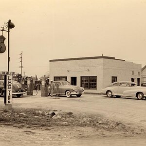 gas station 1940s