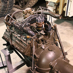 Cadillac flat head V8 engine 1940s