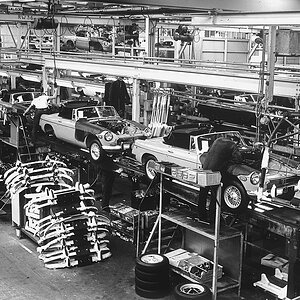 1960s-MGB assembly line