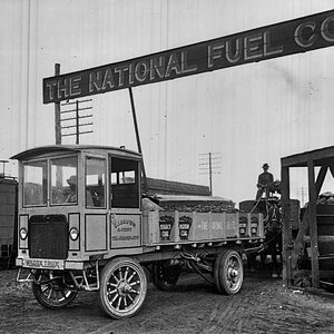 Coal delivery truck