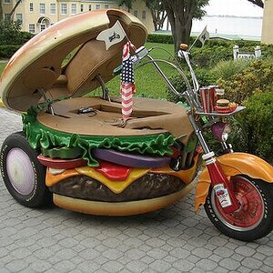 Burger-motorcycle
