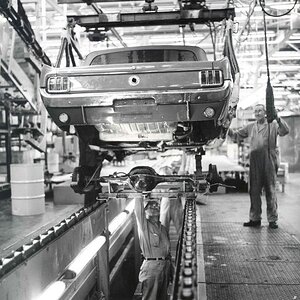 1964 mustang assembly line
