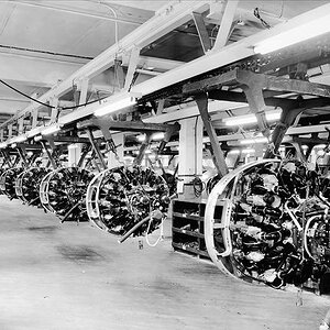 Pratt and Whitney R-2800 ENGINE ASSEMBLY LINE AT FORD