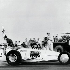 Desoto powered dragster Hubbard