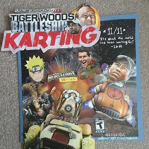 The Amazing Tiger Woods Battleship Karting