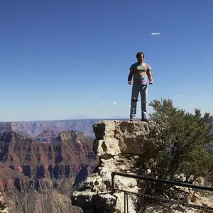 Me at the North Rim Grand Canyon with no safety net :)