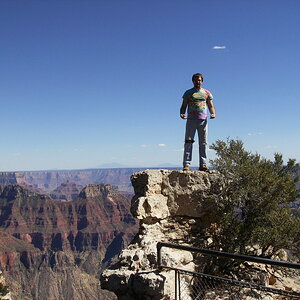 Me at the North Rim Grand Canyon with no safety net :)