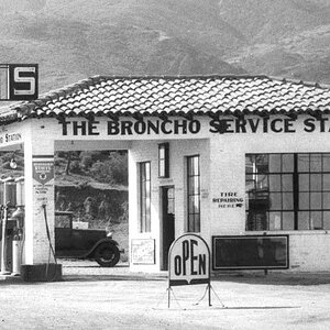 1930s Broncho Service Station